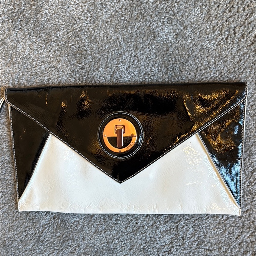Black and White Clutch Bag